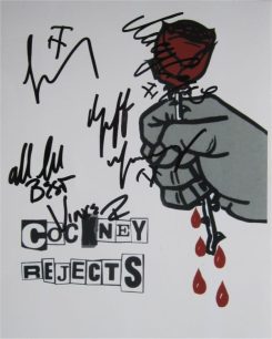 Cockney Rejects Signed Photo